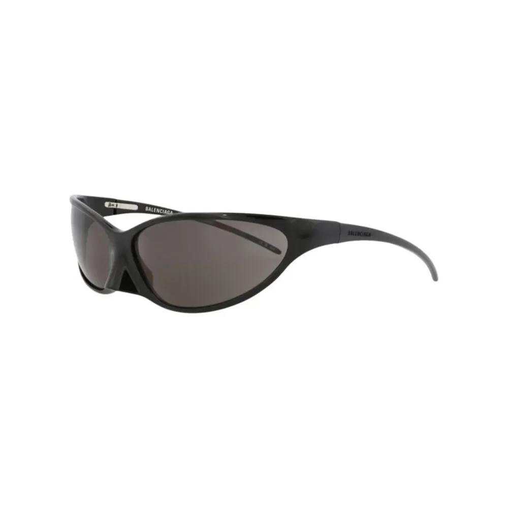 Balenciaga Shield-Frame Alluminum Sunglasses Black Unisex-Adult